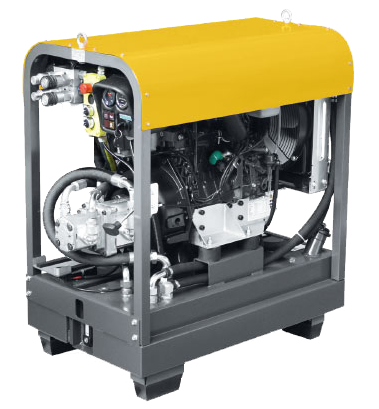 DOA DINAMO-GASOLINE-DUAL - Hydraulic unit with diesel engine, 21 HP